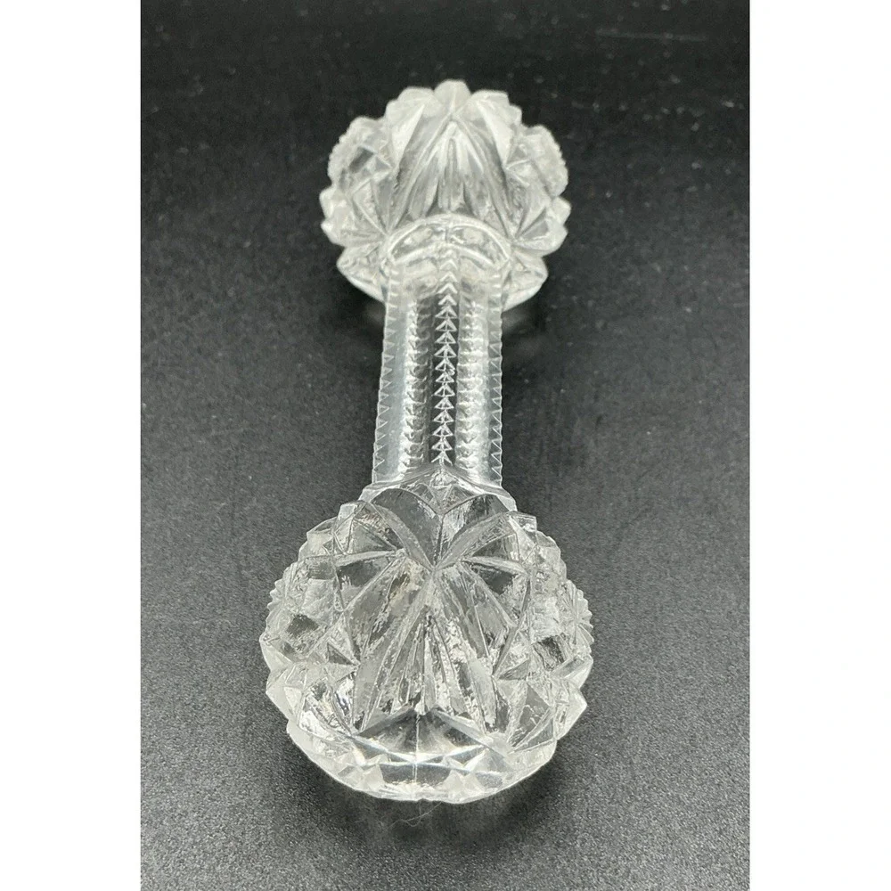 Vintage Imperial Glass Barbell Knife Rest 4